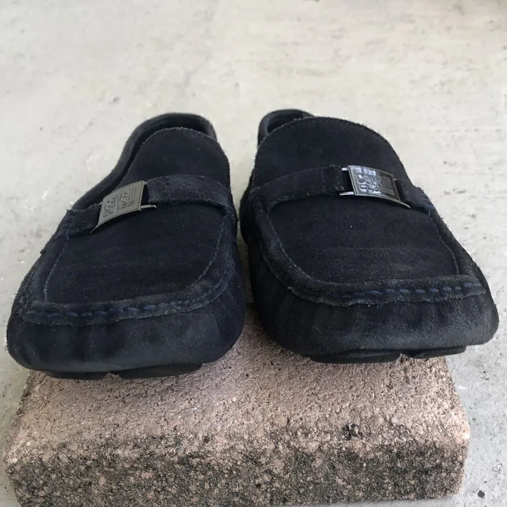 Cavalli Class suede slip ons